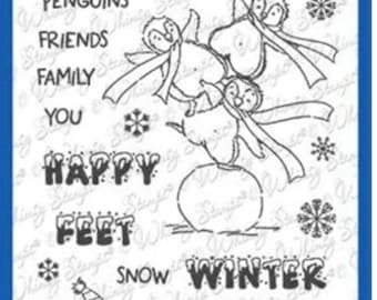 Whimsy Stamps --  Happy Feet   -- NEW -- (#4442)