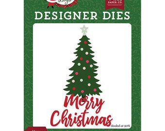 Echo Park -  Merry Christmas Tree Die Set   -  NEW  (#3944)