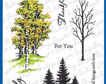 Whimsy Stamps --  Seasonal Trees  -- NEW  -- (#4375)