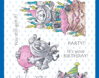 Whimsy Stamps --   Gargoyle Birthday   -- NEW  -- (#4434)