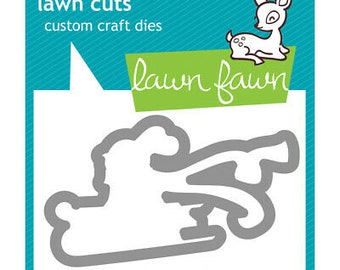 Lawn Fawn --  Winter Bunny Lawn Cuts   -- NEW -- (#4213)