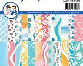 6 x 6 Paper Pad ~   Mermaid     ~ Double sided NEW (#4231)