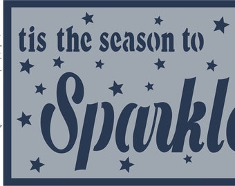 Clear Scraps Designer Stencil -- New --   Sparkle   -- (#4000)