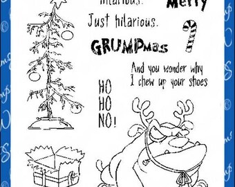 Whimsy Stamps -- Grumpy Holidays  -- NEW -- (#2614)