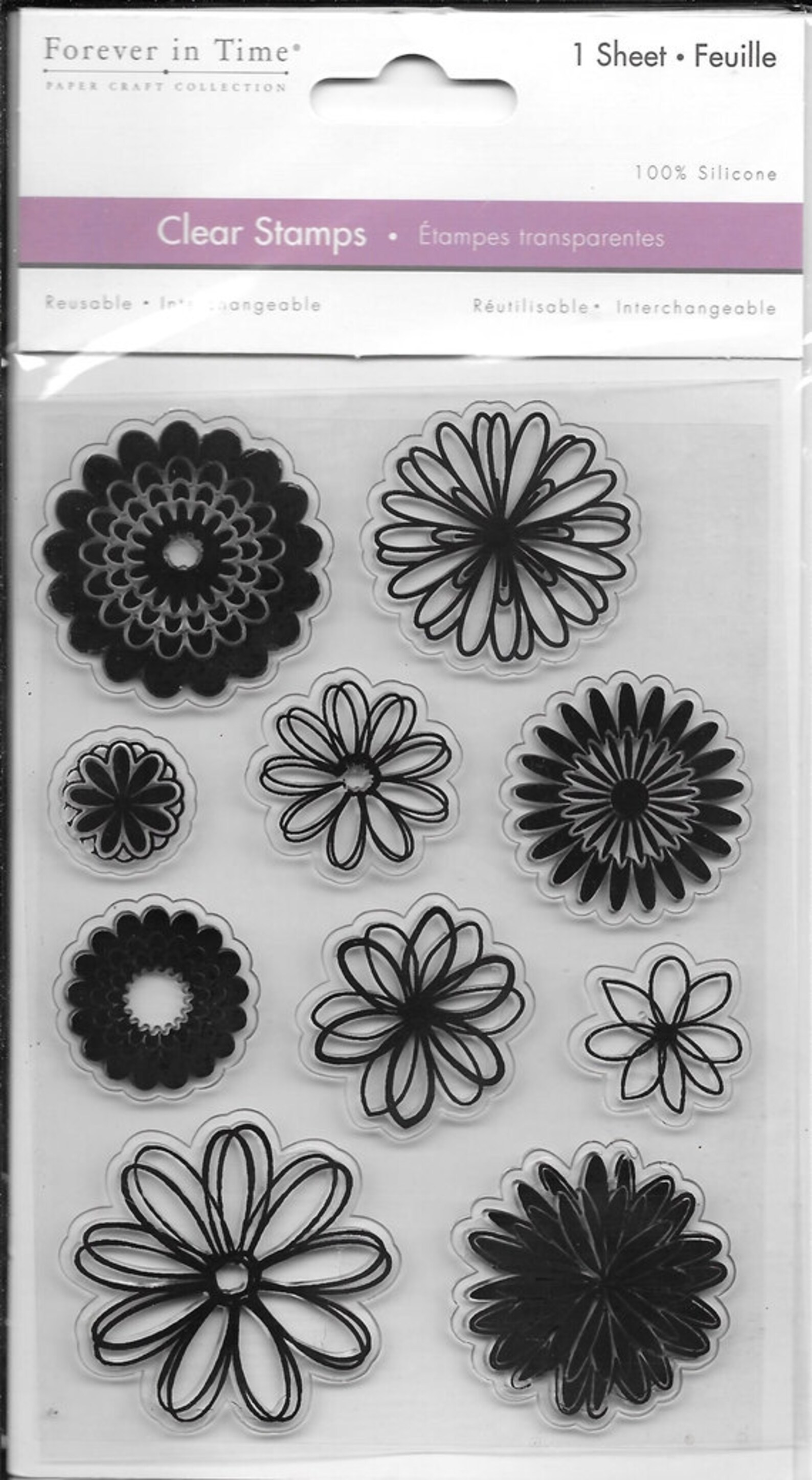 Clear Stamp Set NEW Sunshine Daisies 1997 Etsy