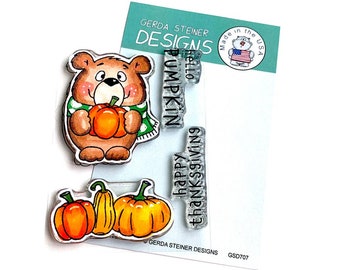 Gerda Steiner Designs --   Pumpkin Bear   -- NEW -- (#4294)