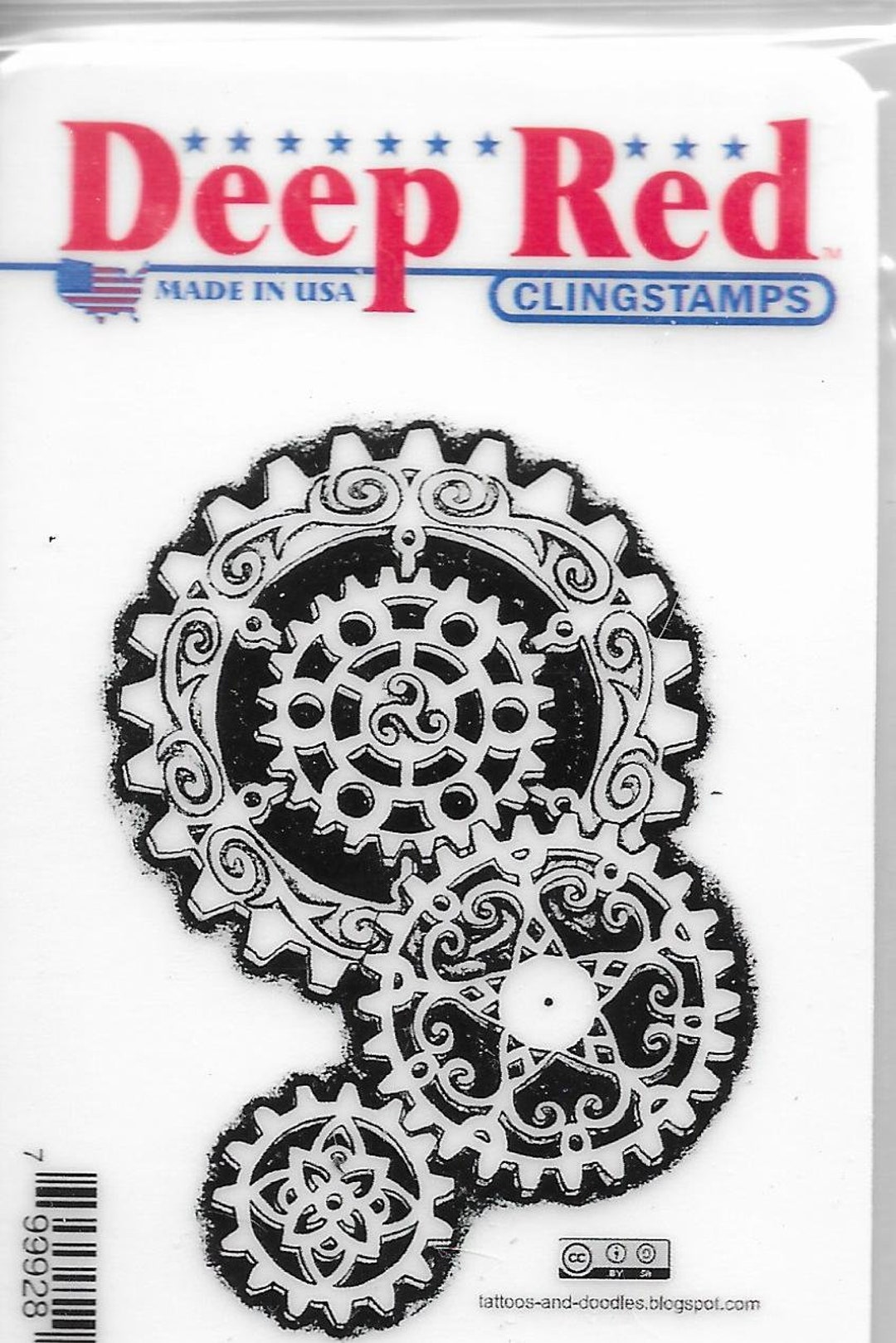 Deep Red Cling Stamps -- Steampunk Gears -- NEW -- (#3168) - Etsy