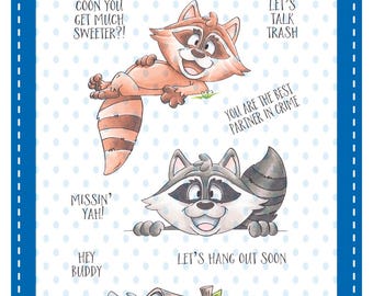 Whimsy Stamps --  Coon Talk  -- NEW  -- (#4502)