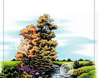 Whimsy Stamps --   Stream Runs Through     -- NEW -- (#4604)