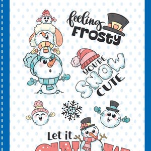 Whimsy Stamps --   Let It Snow Snowmen   -- NEW -- (#4603)