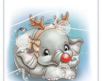 Whimsy Stamps --  Ellie the Special Reindeer -- NEW -- (#3475)