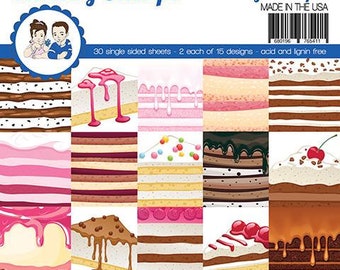 6 x 6 Paper Pad ~    Eat Cake    ~ NEW (#4232)