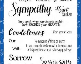 Whimsy Stamps --  Deepest Sympathy  -- NEW  -- (#4534)