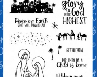 Whimsy Stamps --  Glory To God -- NEW  -- (#4444)