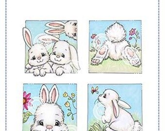 Whimsy Stamps -- Bunny Spring Squares  -- NEW -- (#3132)