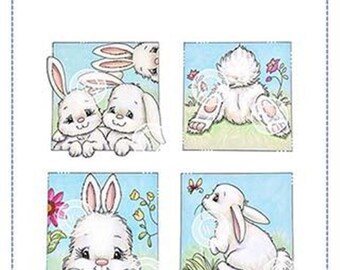 Whimsy Stamps -- Bunny Spring Squares  -- NEW -- (#3132)