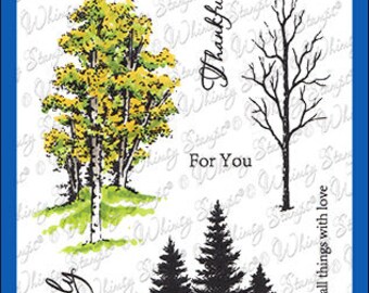 Whimsy Stamps --  Seasonal Trees  -- NEW  -- (#4375)