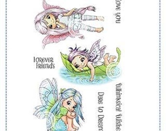 Whimsy Stamps --   Fairy Dreams   -- NEW -- (#4009)