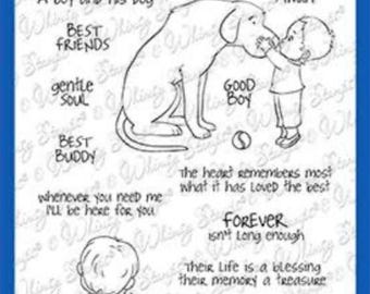 Whimsy Stamps --  Best Buddies -- NEW  -- (#4418)