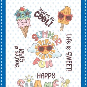 Whimsy Stamps --  Summer Fun  -- NEW  -- (#4528)
