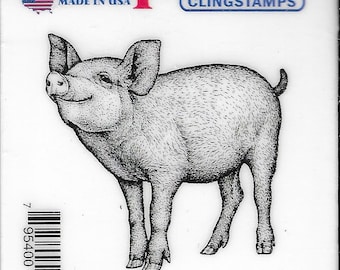 Deep Red Cling Stamps --    Piglet    -- NEW -- (#3839)