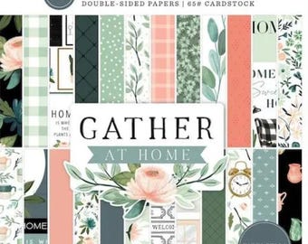 6 x 6 Paper Pad ~  Gather At Home  ~ Double sided NEW (#4643)