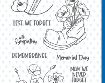 Whimsy Stamps --  Poppy Remembrance  -- NEW  -- (#4425)