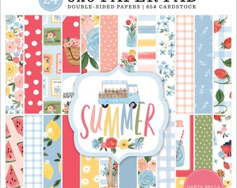 6 x 6 Paper Pad ~Summer ~ Double sided  NEW  (#4291)