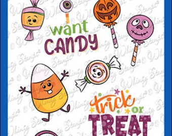 Whimsy Stamps --  I Want Candy  -- NEW -- (#4333)