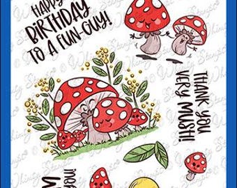 Whimsy Stamps --  Mushroom In My Heart  -- NEW  -- (#4522)