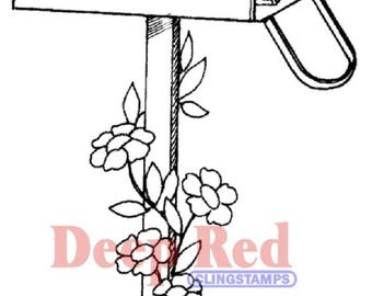 Deep Red Cling Stamps --  Letter For You  -- NEW -- (#4842)