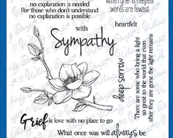 Whimsy Stamps --    Sympathy So Deeply Sorry   -- NEW  -- (#3596)