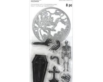 Halloween -  Die and Stamp set    -  NEW  (#3888)