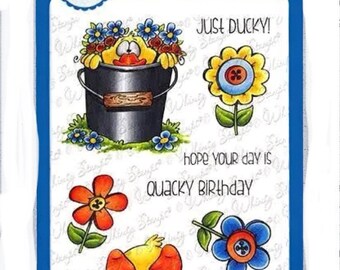 Whimsy Stamps --  Lucky Ducky    -- NEW  -- (#4775)