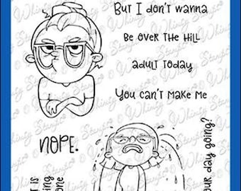 Whimsy Stamps --   Nope   -- NEW  -- (#4777)