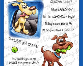 Whimsy Stamps --   Doggie Fun Times   -- NEW  -- (#4382)