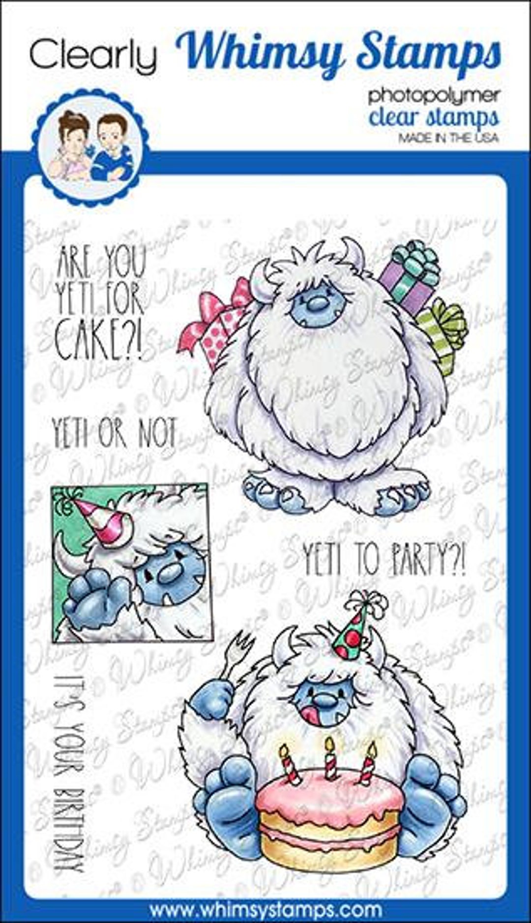 Whimsy Stamps Yeti to Party NEW 4256 Etsy