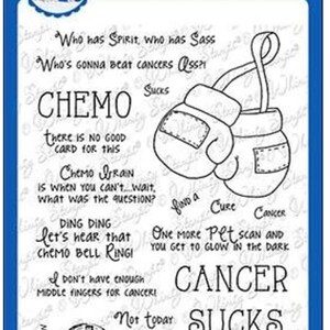 Whimsy Stamps -- Cancer Sucks -- NIEUW -- (#3488)