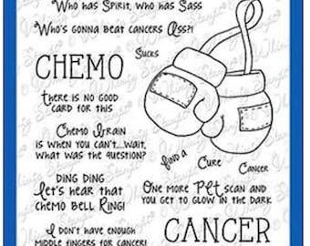Whimsy Stamps -- Cancer Sucks  -- NEW  -- (#3488)
