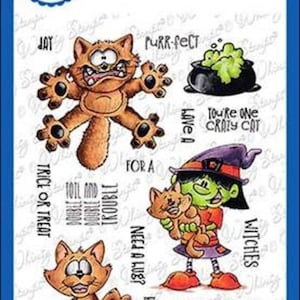Whimsy Stamps -- Going Catty -- NEU -- (#4010)