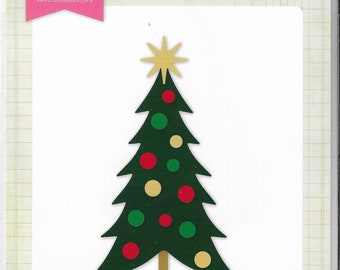 Echo Park - Decorated Christmas Tree Die set   -  NEW  (#3377)
