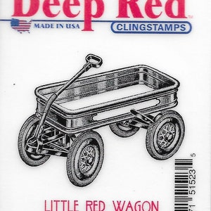 Deep Red Cling Stamps -- Kleiner roter Wagen -- NEU -- (#3230)