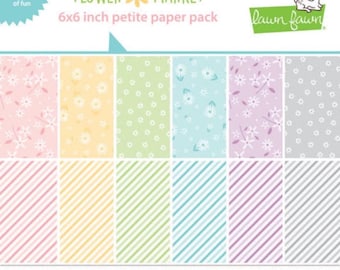6 x 6 Paper Pad ~ Flower Market  ~ Double sided NEW (#4337)