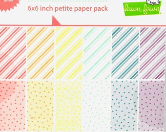 6 x 6 Paper Pad ~  Stripes 'n Sprinkles  ~ Double sided NEW (#4789)