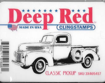 Deep Red Cling Stamps -- Classic Pickup  -- NEW -- (#2426)