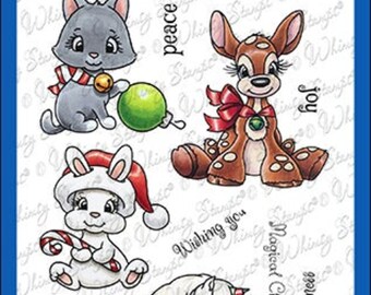 Whimsy Stamps --  Christmas Critter Wishes  -- NEW  -- (#4361)