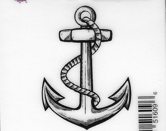 Deep Red Cling Stamps --  Anchor   -- NEW -- (#3238)