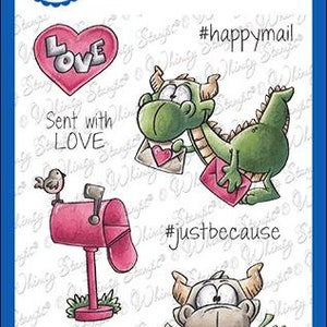 Whimsy Stamps -- Dudley's Mailed with Love -- NIEUW -- (#4202)