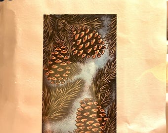 Whimsy Stamps -- Pine Bough Background  -- NEW -- (#4624)