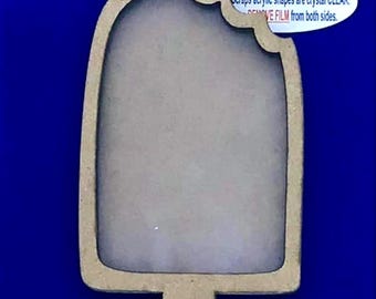 Clear Scraps -- Mini Shaker  --  Popsicle -- NEW  (#4409)
